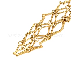 304 Stainless Steel Macrame Pouch Empty Stone Holder Pendant Decoration&nbsp;STAS-D264-07A-G