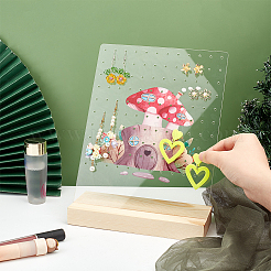 Transparent Acrylic Earring Displays&nbsp;NDIS-WH0015-01B