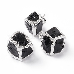 Natural Obsidian Pendants&nbsp;G-G978-01