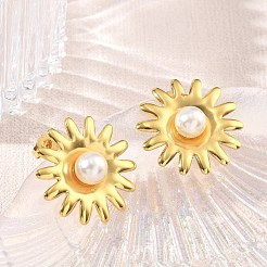 304 Stainless Steel Stud Earrings&nbsp;SA-CBA46AF-11G