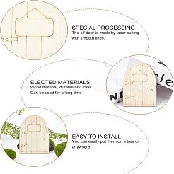 Wooden Fairy Door Decoration&nbsp;WOOD-NB0001-64C