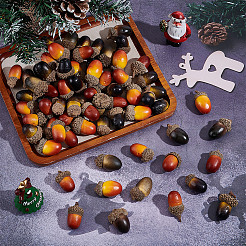70Pcs 4 Styles Acorn Foam Artificial Fruit Model&nbsp;DJEW-DR0001-12