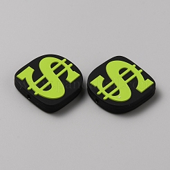 U.S. Dollar Food Grade Eco-Friendly Silicone Focal Beads&nbsp;SIL-CJC0007-02C