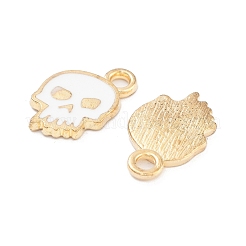Halloween Theme Light Gold Plated Alloy Enamel Pendants&nbsp;ENAM-M219-14KCG-02A