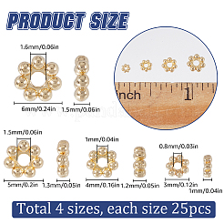100Pcs 4 Styles 304 Stainless Steel Spacer Beads&nbsp;FIND-SC0011-22