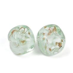 Handmade Gold Sand Lampwork Beads&nbsp;LAMP-H069-01C