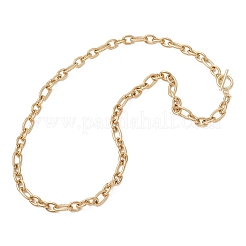 7MM 304 Stainless Steel Figaro Chain OT Necklaces&nbsp;NJEW-JN05706