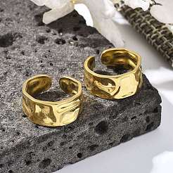 304 Stainless Steel Cuff Rings&nbsp;RJEW-M019-39G