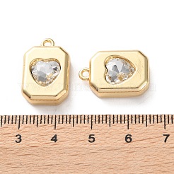 Rack Plating Alloy Rhineston Pendants&nbsp;FIND-M038-01G