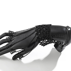 2Pcs Halloween Gothic Finger Ring Bracelets for Women&nbsp;BJEW-CN0001-15