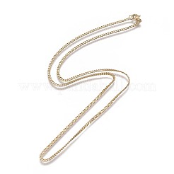 304 Stainless Steel Curb Chain Necklaces&nbsp;NJEW-L162-01B-G