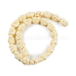 Synthetic Coral Carved Beads Strands&nbsp;CORA-C003-04