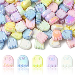 20Pcs UV Plating Acrylic Beads&nbsp;OACR-YW0005-01