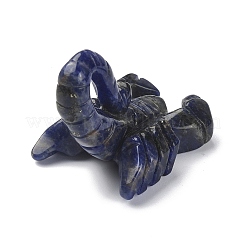 Natural Sodalite Carved Healing Scorpion Figurines&nbsp;DJEW-M008-01B