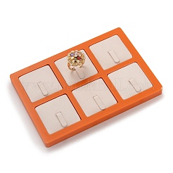 Resin Artificial Marble Finger Rings Display Tray&nbsp;AJEW-I048-01