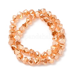 Transparent Electroplate Glass Beads Strands&nbsp;EGLA-I017-04-PL01