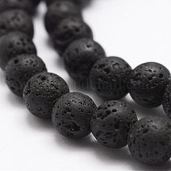 Natural Lava Rock Bead Strands&nbsp;G-A163-03-8mm