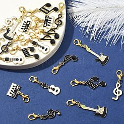 21Pcs 7 Styles Alloy Enamel Pendant Decorations&nbsp;HJEW-YW00230