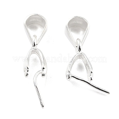925 Sterling Silver Ice Pick Pinch Bails&nbsp;STER-Z001-017S