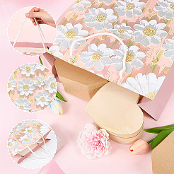 1Pc Flower Printed Paper Gift Storage Bags with Rope Handle&nbsp;ABAG-SP0001-09B