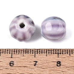 Vintage Porcelain Corrugated Beads&nbsp;PORC-N013-11L