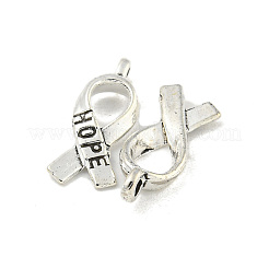 Awareness Ribbon Hope Tibetan Style Alloy Pendants&nbsp;TIBEP-R344-11AS-LF