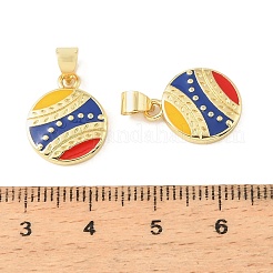 Brass Enamel Pendants&nbsp;KK-CBA9CBD-07G