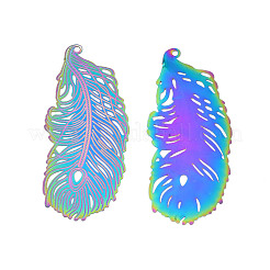Ion Plating(IP) 304 Stainless Steel Filigree Big Pendants&nbsp;STAS-S118-067