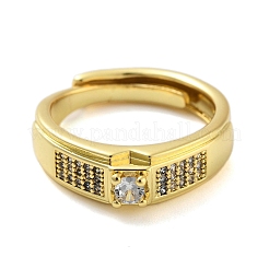 Clear Cubic Zirconia Adjustable Rings&nbsp;RJEW-L120-019G