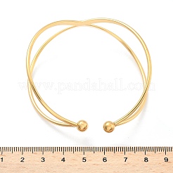 304 Stainless Steel Cuff Bangles&nbsp;BJEW-L682-033G