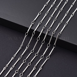 Real Platinum Brass Bar Link Chains&nbsp;CHC-R126-13P