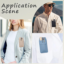 3Pcs 3 Colors PU Leather Pen Bag&nbsp;AJEW-GF0014-44C