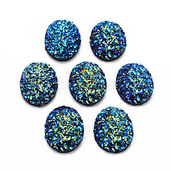 Electroplate Druzy Resin Cabochons&nbsp;X-CRES-T012-08B