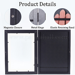 2 Sets 2 Colors Rectangle Wood Photo Frames with Hanging Hook&nbsp;DIY-GA0005-70