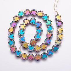 Electroplate Non-magnetic Hematite Beads Strands&nbsp;G-P314-09D