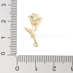 Brass Pave Clear Cubic Zirconia Pendants&nbsp;KK-Z061-12G