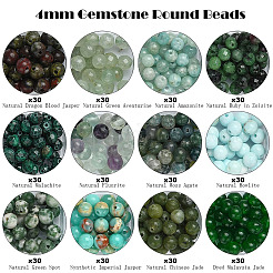 DIY Round Natural Gemstone Beads Bracelets Making Kits&nbsp;DIY-YW0011-84