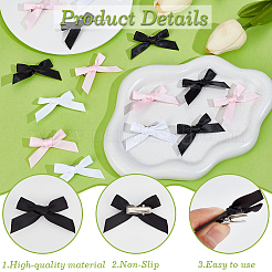 60Pcs 3 Colors Ribbon Bowknot Alligator Hair Clip&nbsp;PHAR-SC0001-007