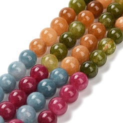 Natural White Jade Beads Strands&nbsp;G-Z097-A01-8mm-C