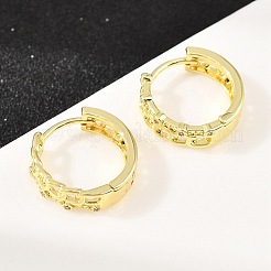 Brass Hoop Earrings&nbsp;EJEW-D348-23G