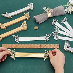 100Pcs 4 Styles Metallic Paper Napkin Rings&nbsp;AJEW-GO0002-04