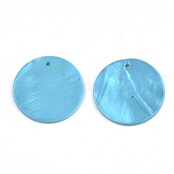 Natural Freshwater Shell Pendants&nbsp;X-SHEL-R022-01A