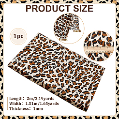 Polyester Leopard Print Pattern Fabric&nbsp;AJEW-WH0481-715B