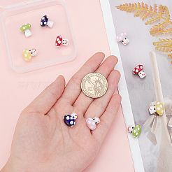 10Pcs 5 Colors Handmade Lampwork Beads&nbsp;GLAA-OC0001-20