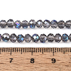 Electroplate Transparent Glass Beads Strands&nbsp;LS-EGLA-N054-T4mm-A01