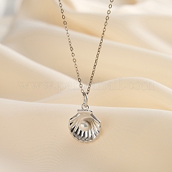 925 Sterling Silver & Natural Freshwater Pearl Pendants&nbsp;SE-CBA9BBC-03P