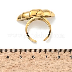 304 Stainless Steel Cuff Rings for Women&nbsp;RJEW-F205-01D-G