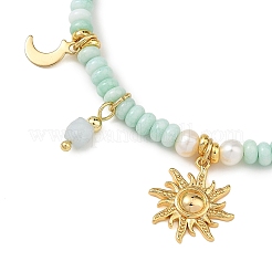 304 Stainless Steel Sun Moon Charm Bracelets&nbsp;BJEW-JB14311