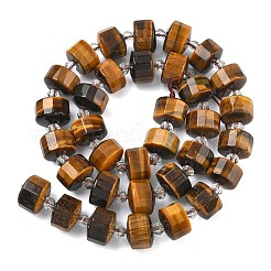 Natural Tiger Eye Beads Strands&nbsp;G-G453-G04-7x12mm
