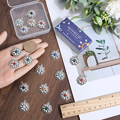 20Pcs 10 Colors Resin Imitation Gemstone Pendants&nbsp;FIND-SC0007-39